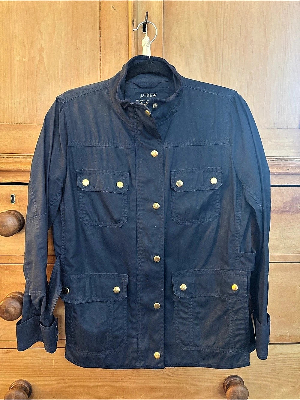 J.Crew Relaxed Boyfriend Field Jacket Navy Small
